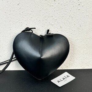 Alaia Le Coeur Patent Leather Shoulder Bag